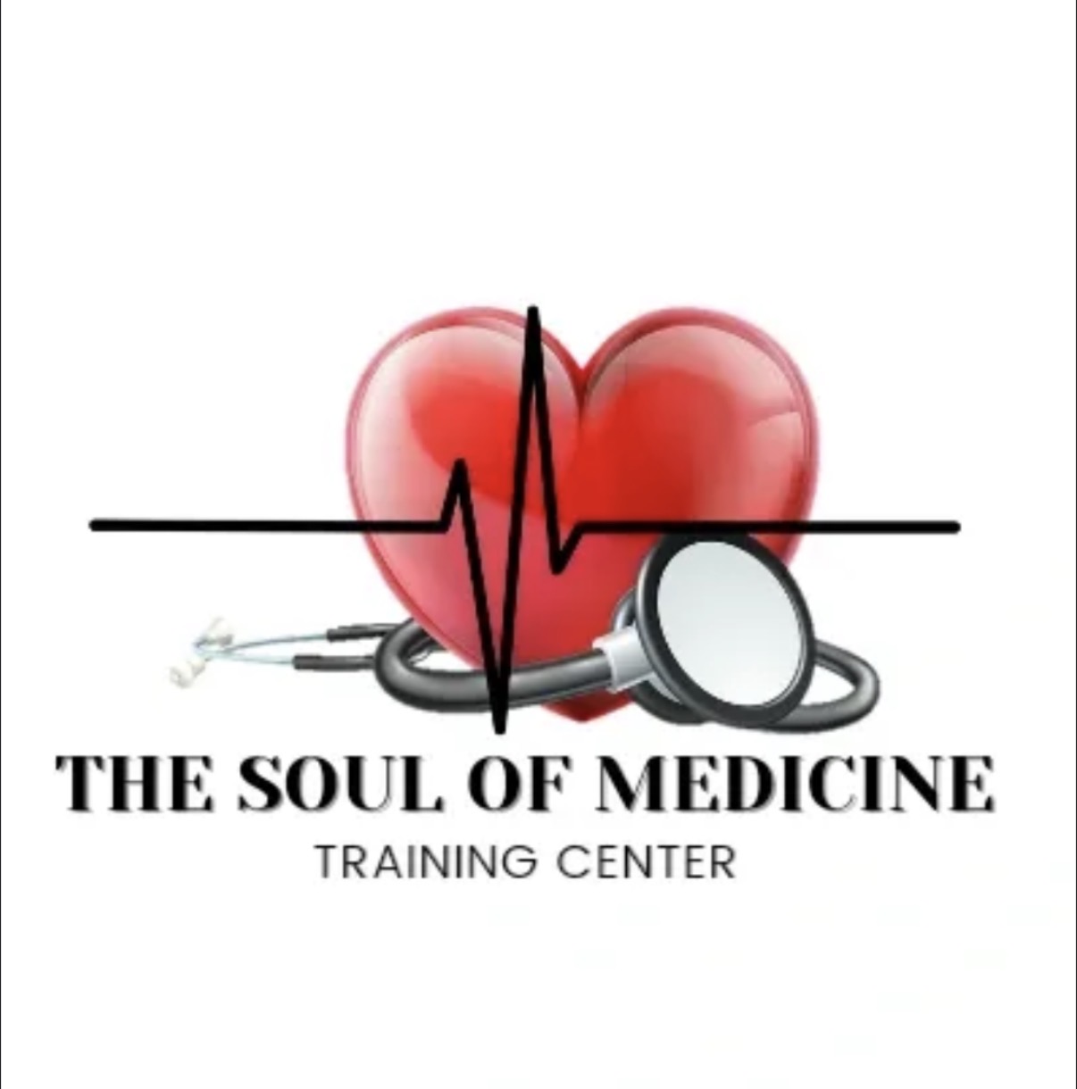 The Soul of Medicine Training Center — heart and stethoscope logo